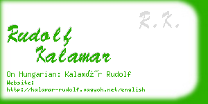 rudolf kalamar business card